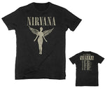 Nirvana Bleach on Brown Mens T-shirt Officially Licensed