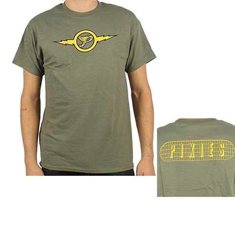 Pixies Lightning Green Mens T-shirt Officially Licensed